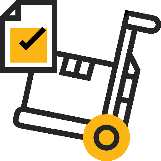 a trolley which showing inventory icon